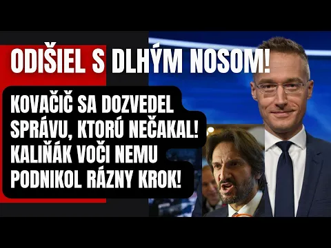 Download MP3 Sranda skončila! Kovačičovi sa zrútil celý svet! Dozvedel sa správu, ktorú nečakal! Kaliňák voči