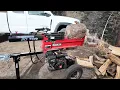 Will the Huskee 20 ton log splitter split big tough wood