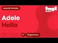 Adele - Hello Acoustic Karaoke