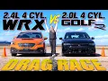 Golf R vs Subaru WRX Drag Race You WON T Be Surprised By the Result