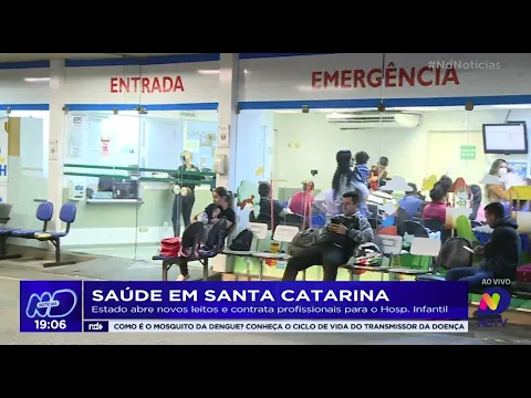 Saúde em Santa Catarina: estado abre novos leitos e contrata profissionais para o hosp. infantil