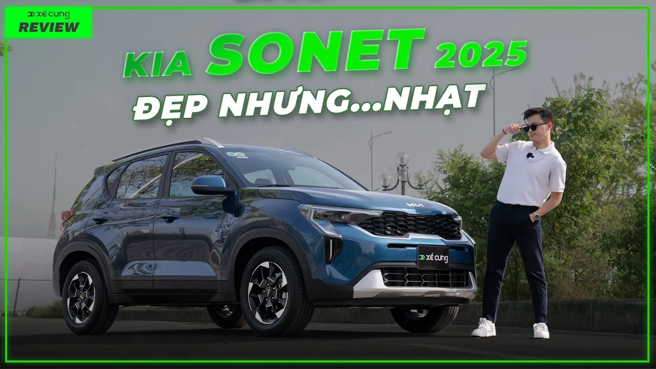 Outline Video Đánh giá chi tiết Kia Sonet 2025: Tại Sao VƯỢT MẶT Toyota Raize & Hyundai Venue? | Xế Cưng Review