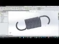 How to make cylindrical spiral extension hook spring in SolidWorks Let s Design