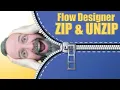 Zip and unzip attachments in Flow Designer EASY MODE