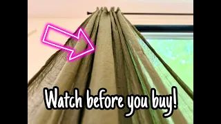 Melodieux Pinch Pleated Sheer Curtains 2 Panels 40x96 Inch Olive Green - Watch BEFORE buying