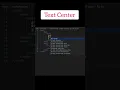 how to align text to center in css
