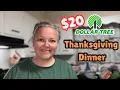 20 Thanksgiving Dinner Budget At The Dollar Tree Feeds At Least 8 People Budget Friendly Meals