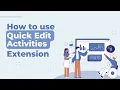 Quick edit activities Extension for Vtiger - Tutorial