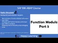 12 Working with Function Module in ABAP Part 5