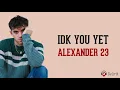 IDK You Yet - Alexander 23 (Lyrics video dan terjemahan)