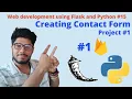 Creating Contact Form in Flask Project Web Development Using Flask and Python