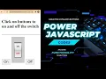 What JavaScript can do creating button to ON and Off the switch JavaScript tutorial