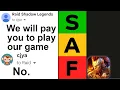 I ranked games that tried to sponsor me for free