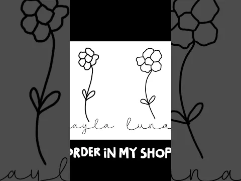 I draw custom flower doodles from your dog’s nose! www.manthys.shop
