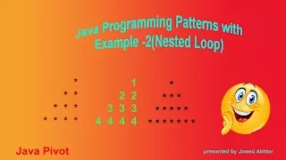 Java programming pattern with Example 2 Nested Loop java pivot