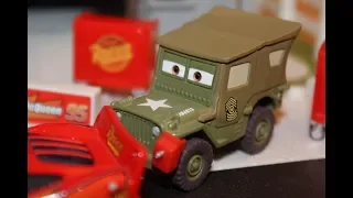 mattel disney cars stop motion pit stop pit crew member sarge die cast