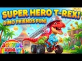 Dinosaur Firetruck Rescue Learn Numbers Dino Names Educational Cartoons for Toddlers