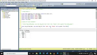 Use of CASE and IIF statements in SQL