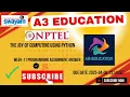 NPTEL The Joy of Computing using Python Week 11 Programming Assignment Answers Solution Quiz 2025