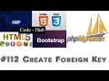 phpmyadmin How to create foreign key in phpmyadmin