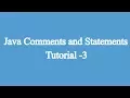 3 Comments Statements in Java Javascript for beginners