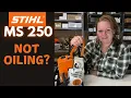 Stihl MS250 Not Oiling How To Fix A Chainsaw If It Won t Oil The Bar And Chain