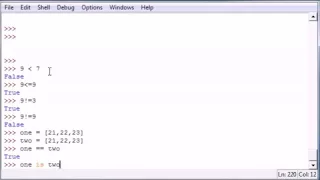 Python Programming Tutorial Series From scratch 23 Comparison Operators Tutorials point