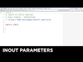 inout parameters - Swift in Sixty Seconds