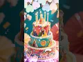 Happy birthday Korean Five Colors Hanbok Design Rotation Cake #birthdaysong #생일 #birthday