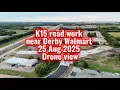 Derby Kansas K15 road work near Walmart