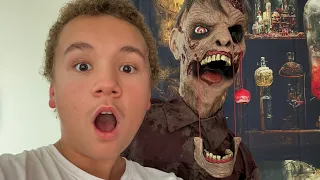 NEW Spirit Halloween 2026 JEREMY JAWS Animatronic! Unboxing/Setup/Demo | #spirithalloween #zombie