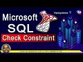 SQL Check Constraint Statement SQL tutorial for beginners Sekharmetla Harisystems