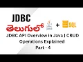 JDBC API Overview in Java JDBC Tutorial