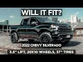 2019 CHEVY SILVERADO 3 5 LIFT 20X10 WHEELS 37 TIRES Will it Fit