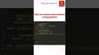How to create chess board using Python Python Practically