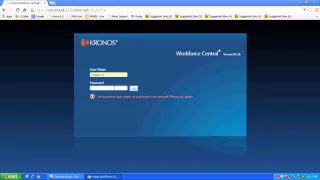 Log into KRONOS