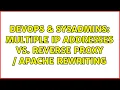 DevOps SysAdmins Multiple IP addresses vs Reverse Proxy Apache Rewriting 3 Solutions