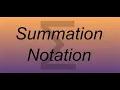 Statistics - Summation Notation