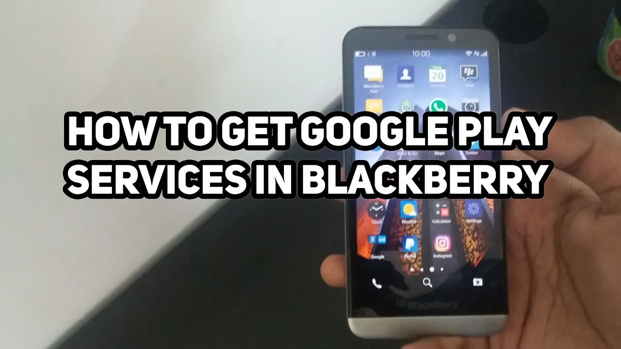 How to download google play store to blackberry z10. 
