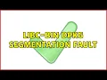 Ubuntu libc-bin dpkg segmentation fault