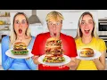 BIG, MEDIUM, SMALL FOOD CHALLENGE!🍔 (MET TIMON)
