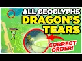All DRAGON S TEARS Geoglyphs In Correct Order - Zelda Tears Of The Kingdom