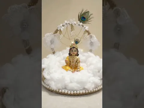 Diy Krishna Asan #shorts #youtubeshorts #janmashtami #krishna #laddugopal #diy #craft #handmade