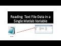 Read a Complete Text File in a Single MATLAB Variable readmatrix function in MATLAB