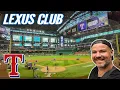 The BEST SEATS at the most boring MLB Stadium - Lexus Club at Texas Rangers Globelife Field
