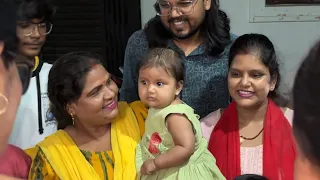 Family ke sath Hamari radha Rani @Ladli_Kridha Radha bua ke birthday celebration me pahuch gayi 😍🎉