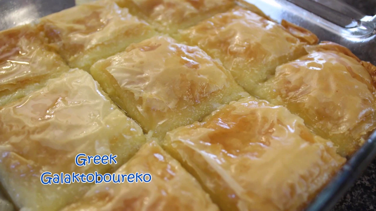 How to make Greek Galaktoboureko (Sweet Custard pie)