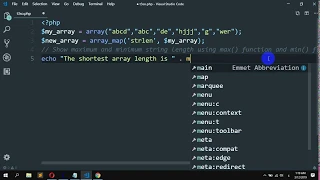 How to get the shortest longest string length from an array in PHP