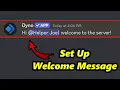 Dyno Bot Welcome Message TUTORIAL