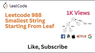 LeetCode 988 Smallest String Starting From Leaf Java solution using recursion